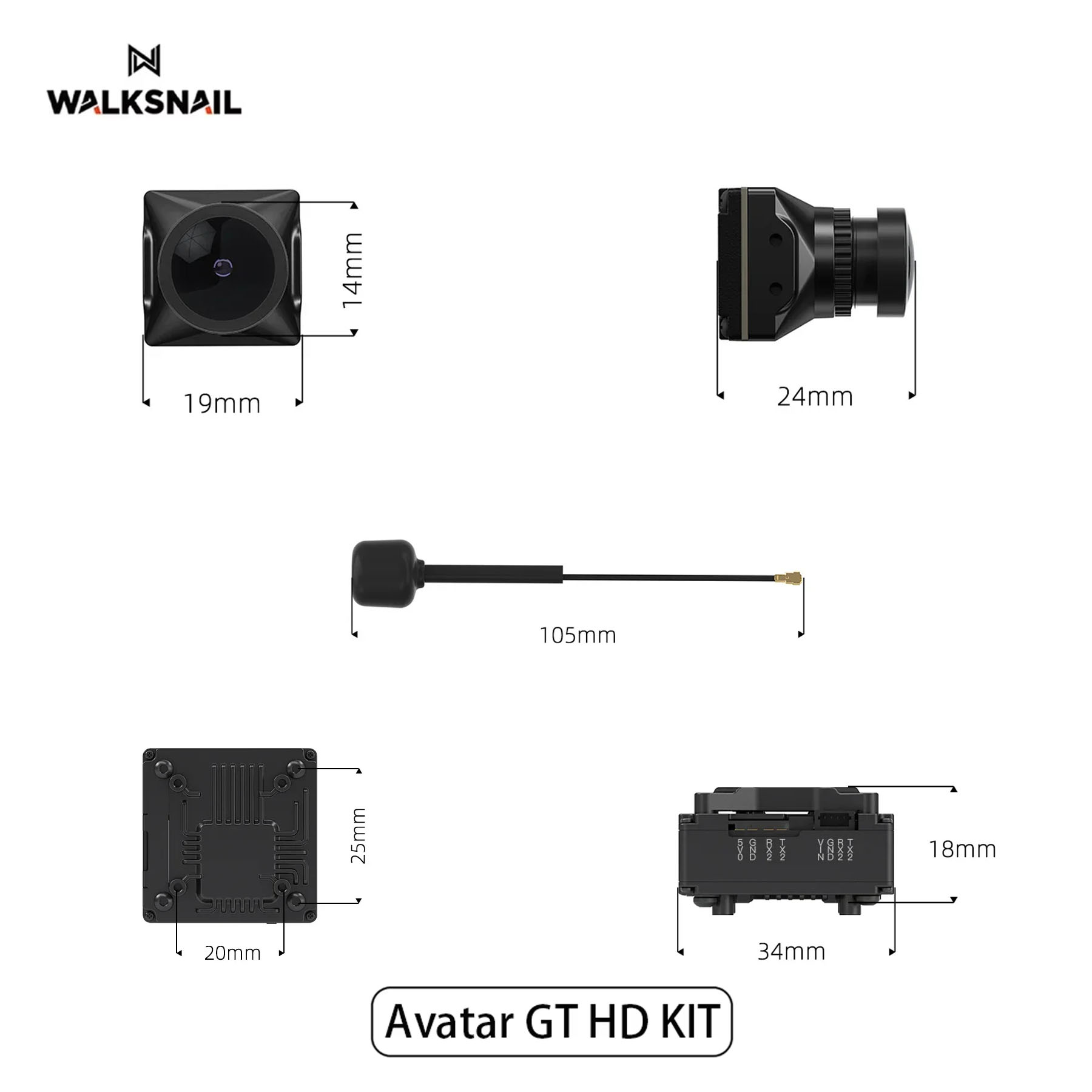 Walksnail Avatar GT HD KIT 2W  - огляд і ціна Drone Racing Antenna