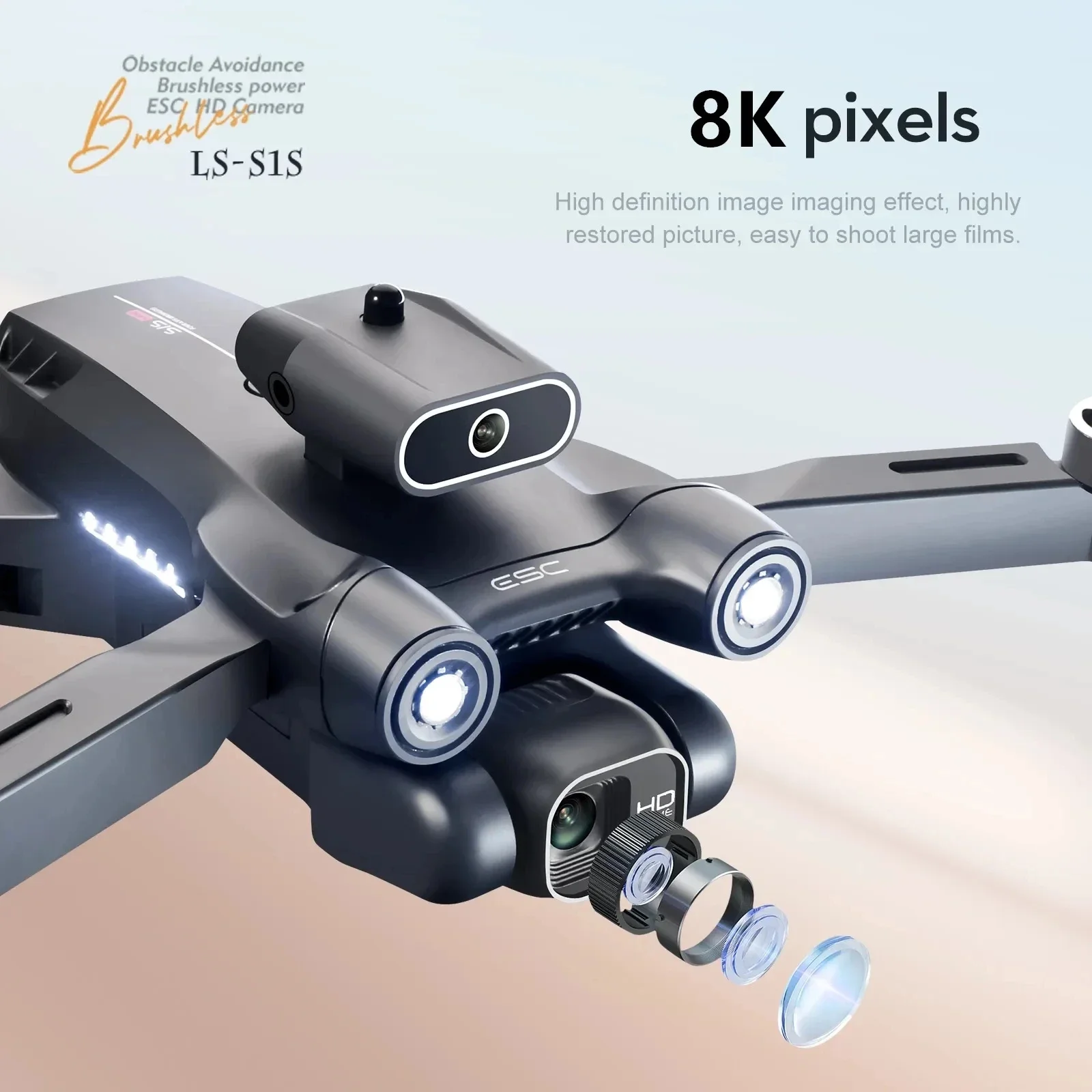New S1S 5G GPS Drone Camera 8K - огляд і ціна Drone Racing Camera