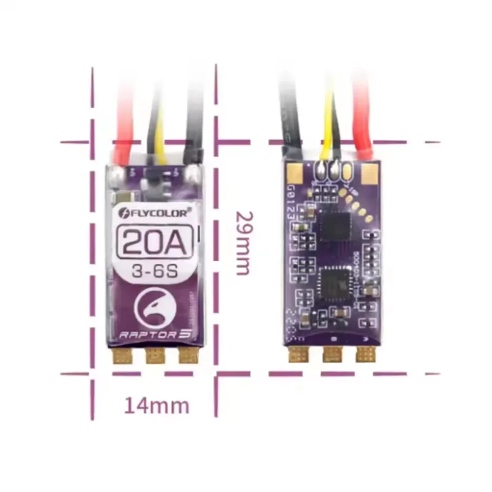 FLYCOLOR Raptor 5 20A 35A 45A  - огляд і ціна Drone Racing Esc