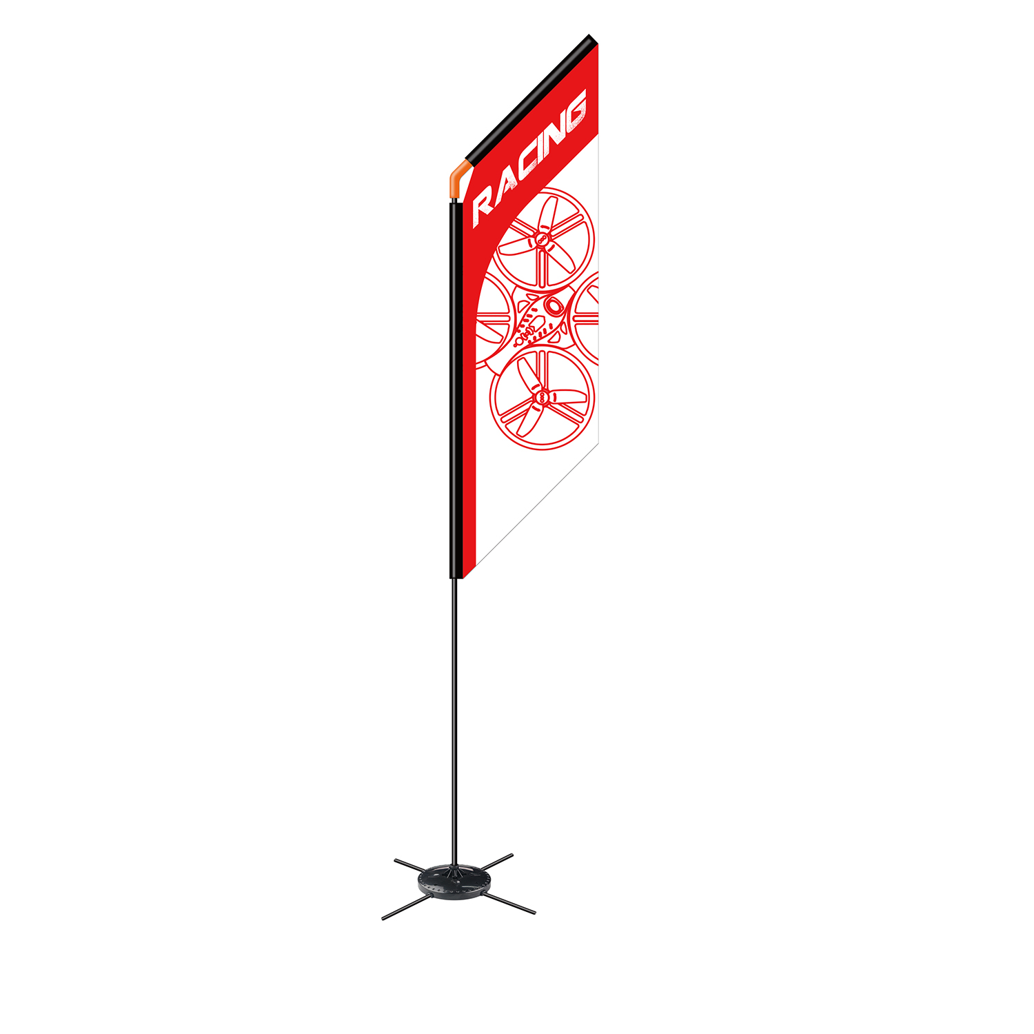 560mm FPV Racer Flag Drone Qua - огляд і ціна Drone Racing Gate