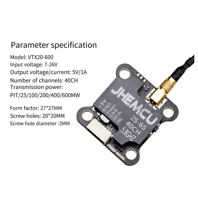 【TODAY-BUY】~@ JHEMCU VTX20-600 - огляд і ціна Drone Racing Charger