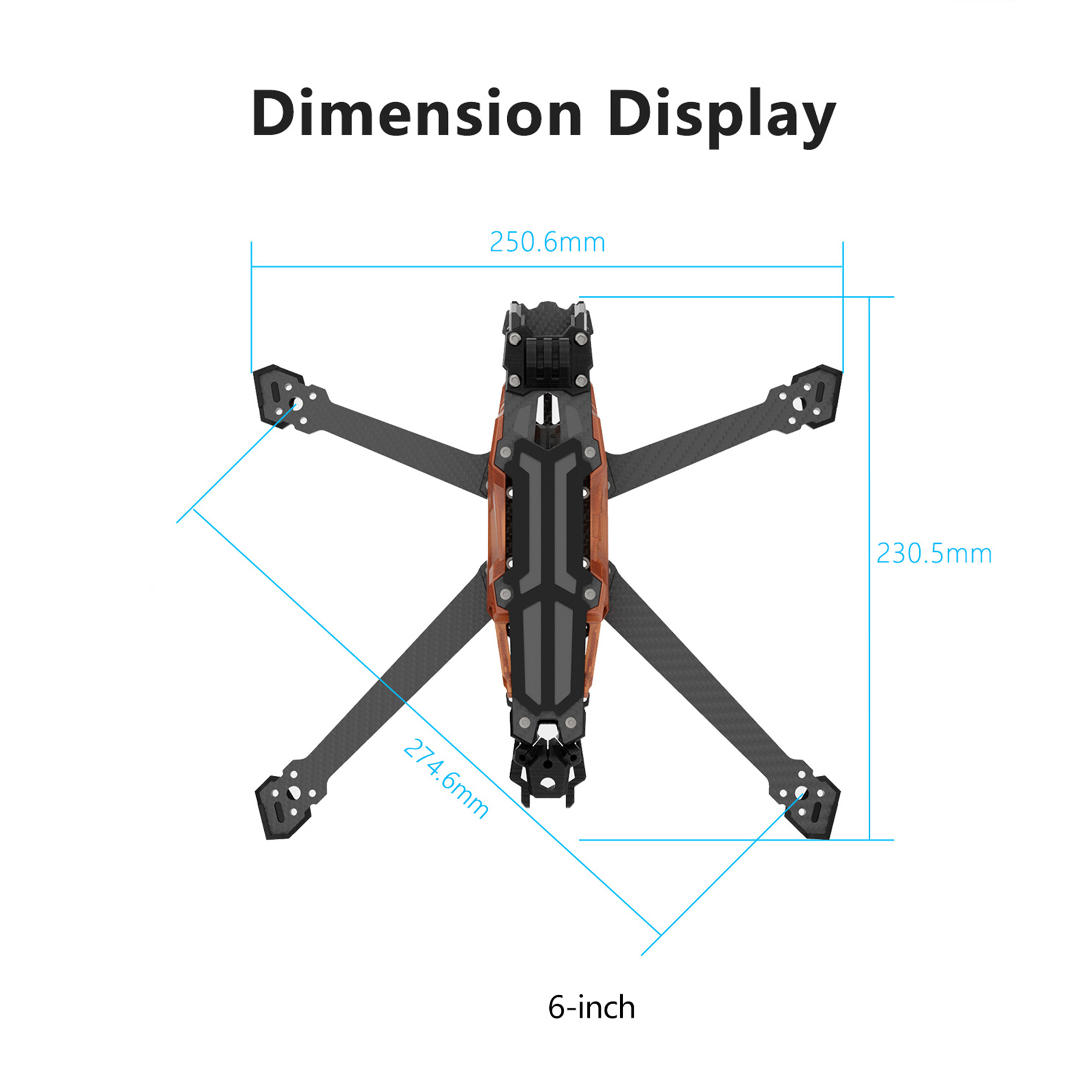 GEPRC GEP-Vapor-D5 D6 O4 Pro C - огляд і ціна Drone Racing Frame