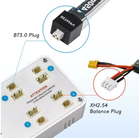 VIFLY ToothStor 4 Port 2S Bala - огляд і ціна Drone Racing Charger