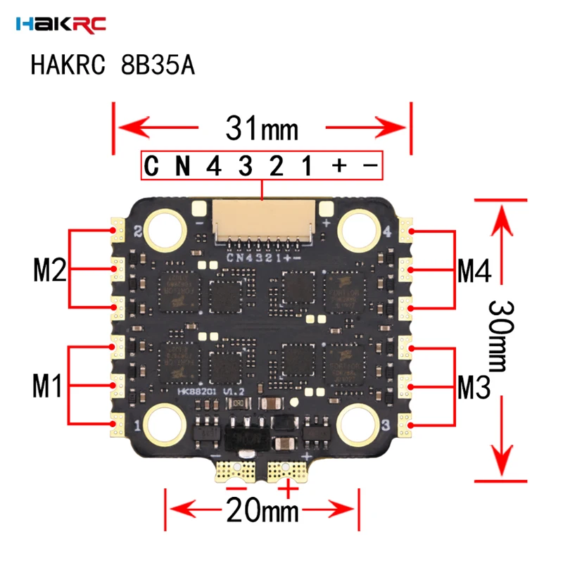 HAKRC F7220 V2 F7 Mini Flight  - огляд і ціна Drone Racing Esc